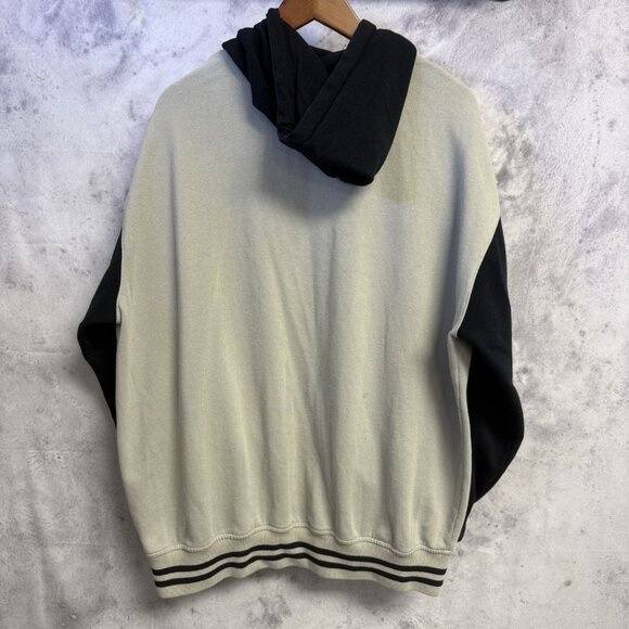 Vintage Famous Stars & Straps Hoodie Sweatshirt Mens XL 27x29 Y2K Gray Snap - Picture 2 of 16